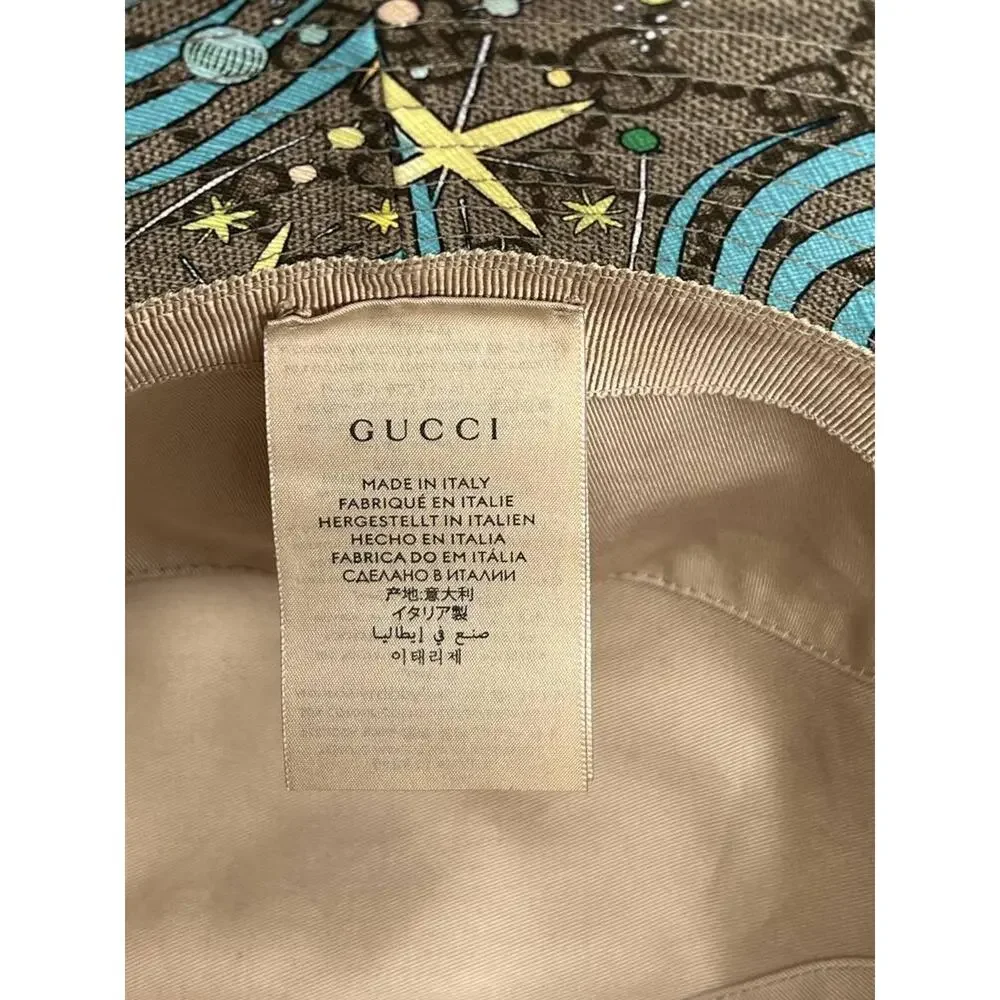 GUCCI X DISNEY Beige Medium Donald Duck Supreme Canvas Hat Medium 317839